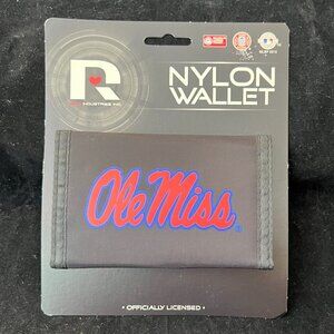 Ole Miss Nylon Tri-Fold Wallet NWT